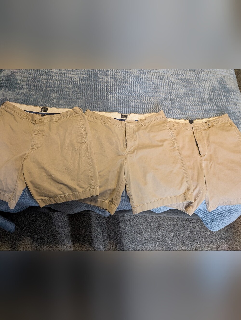 J. Crew Men's Khaki Cotton Blend Shorts - Classic Fit